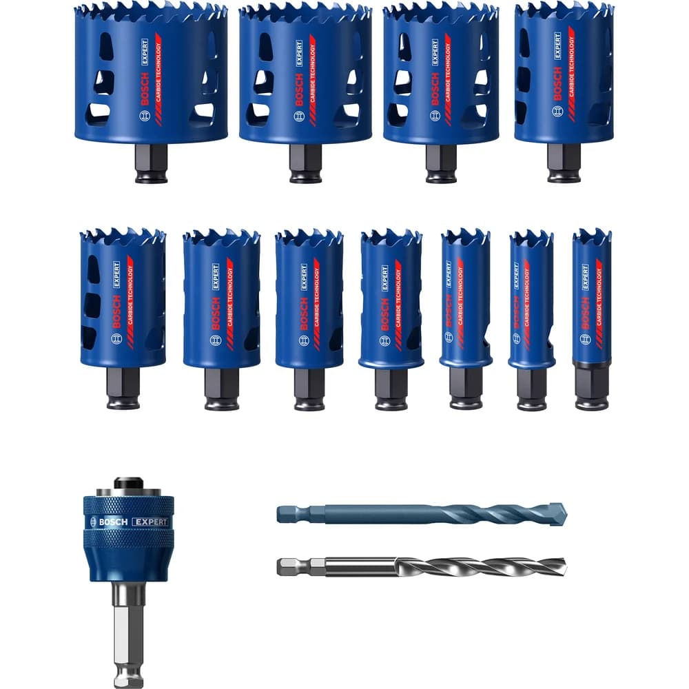 Lochsägenset Carbide - 20-22-25-32-35-40-44-51-60-68-76 / 13