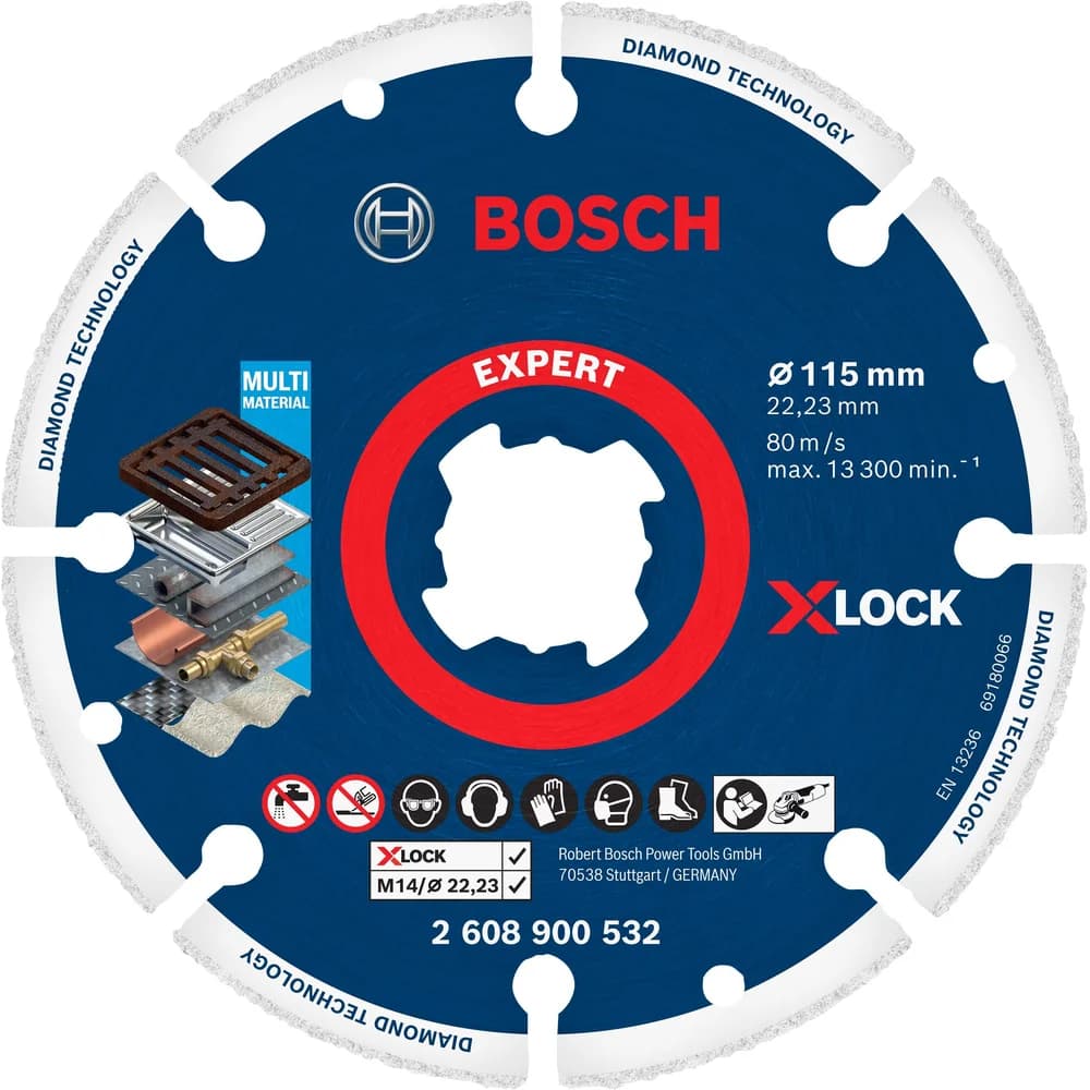 Bosch Expert Diamond Metal Wheel X-LOCK Trennscheibe 115 x 22,23 mm - 2608900532