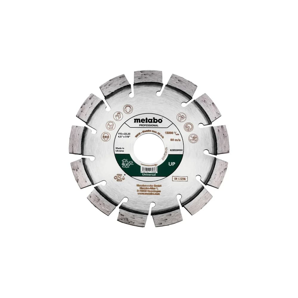 Metabo Diamanttrennscheibe 115x22,23mm"UP"Universal "professional"
