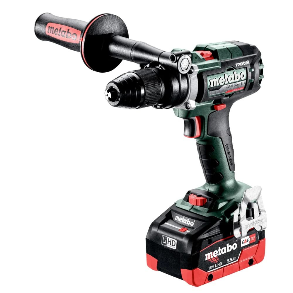 Metabo Akku-3-Gang-Bohrschrauber BS 18 LTX-3 BL I Metal, metaBOX 145 L, 18V 2x5.5Ah LiHD + Schnellladegerät