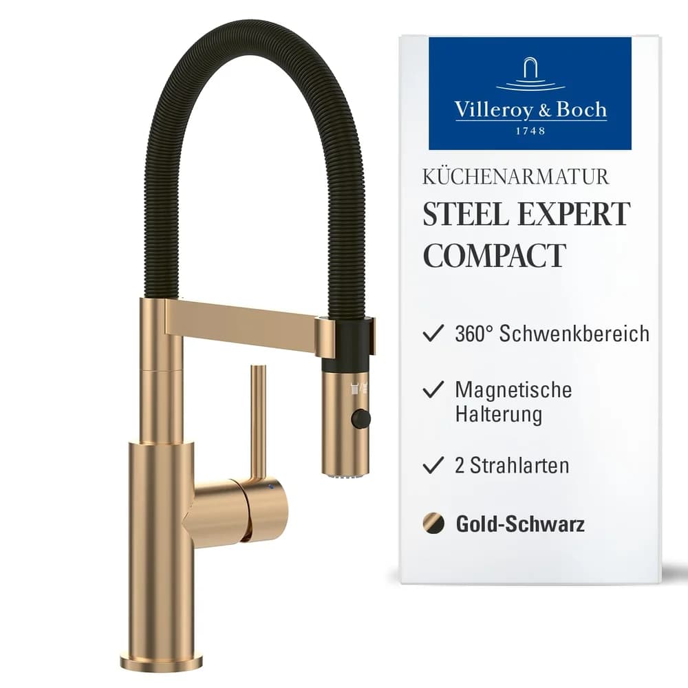 Villeroy & Boch 92730023 Küchenarmatur Steel Expert Compact - Silber
