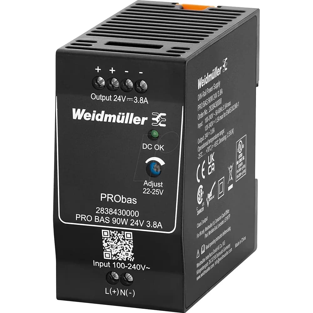 Weidmüller Stromversorgung 24V DC PRO BAS 90W 24V 3.8A