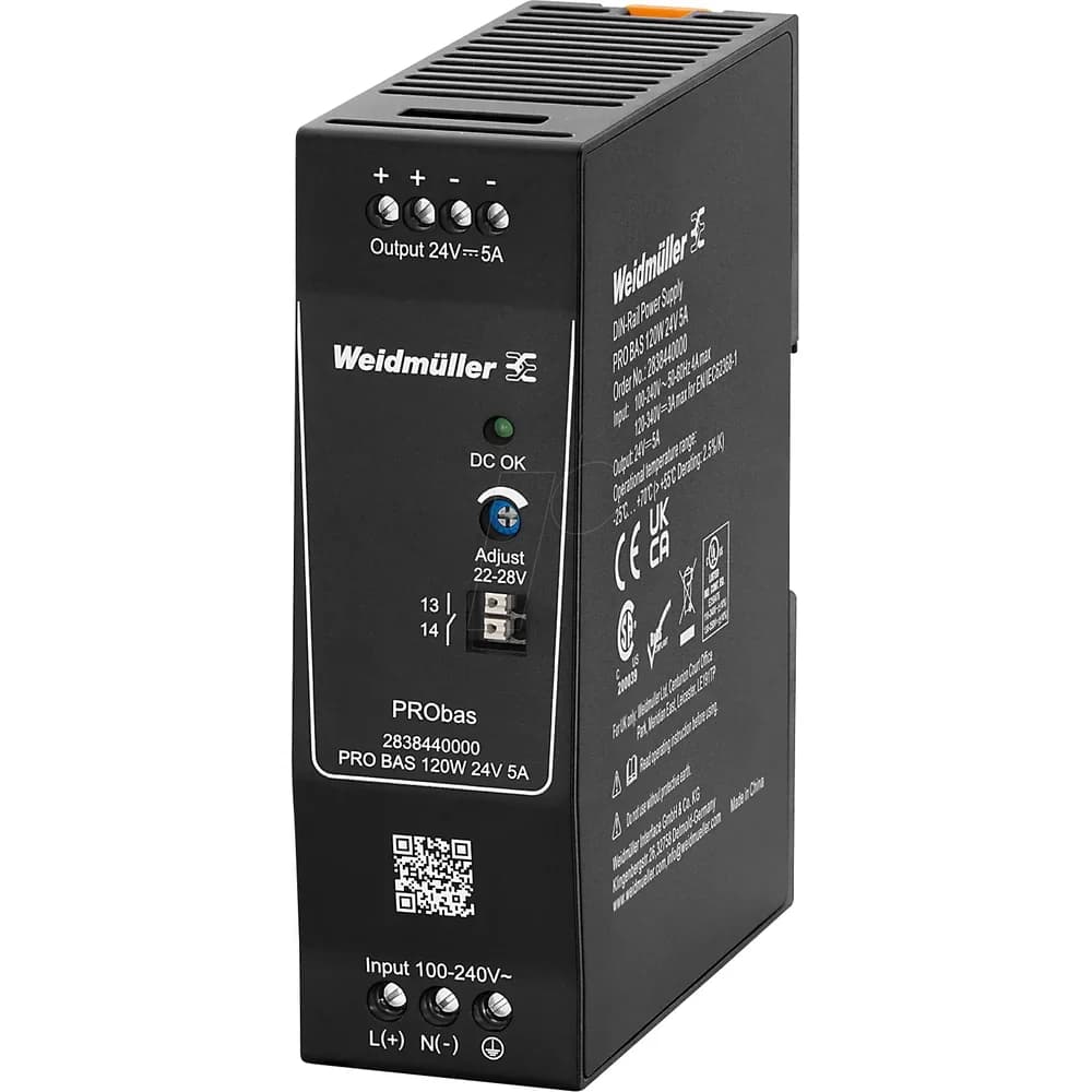 Weidmüller Stromversorgung 24V DC PRO BAS 120W 24V 5A