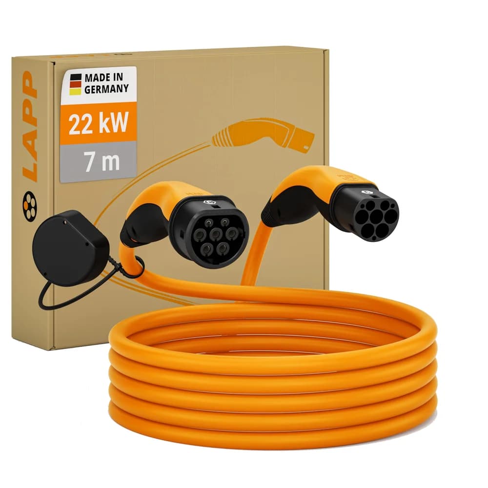 Lapp ÖLFLEX 5555934031 Ladekabel für Elektrofahrzeuge Orange Typ 2 3 7 m
