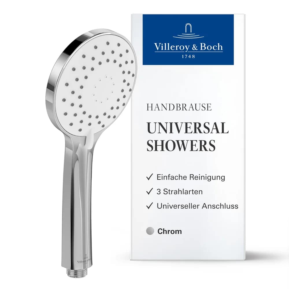 Villeroy & Boch Handbrause mit drei Strahlarten TVS10900300061