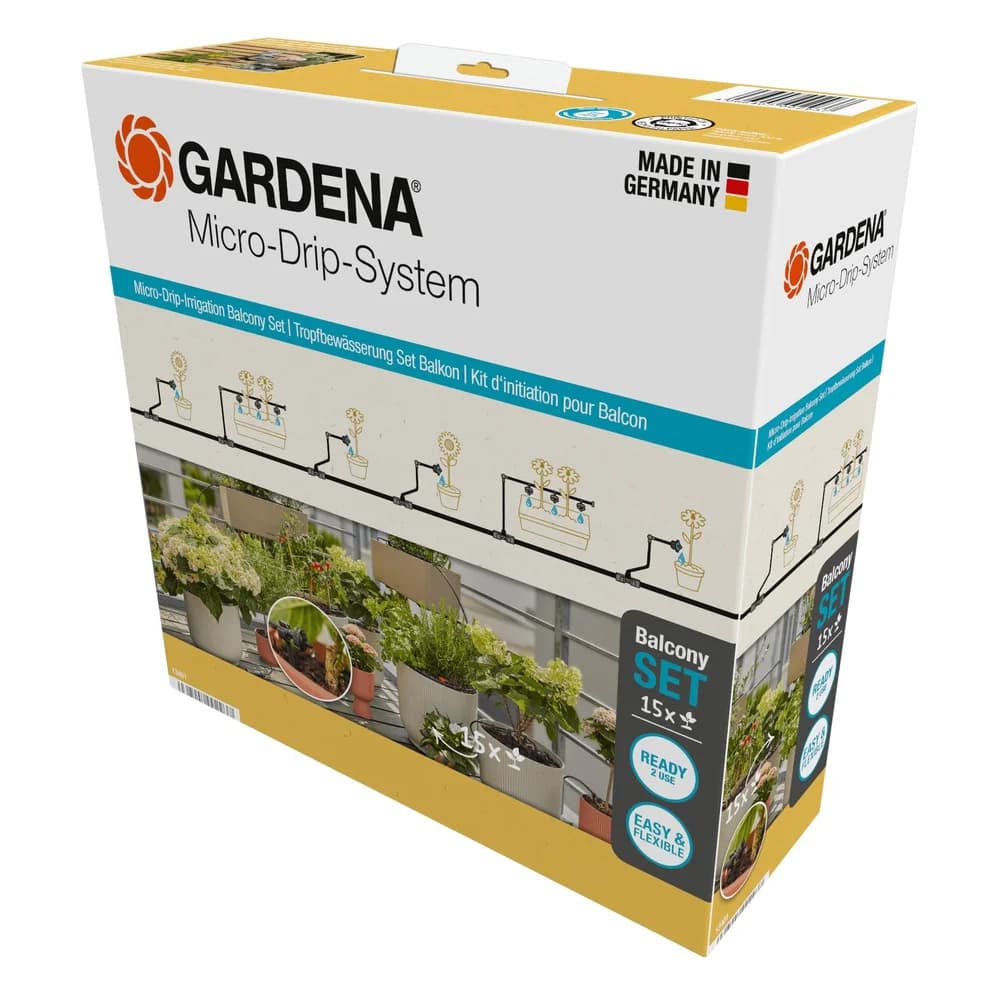Tropfbewässerung Set Balkon (15 Pflanzen)