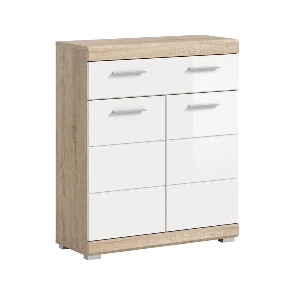 Midischrank Lambada ca. 74x88 cm Sonoma Eiche/Weiß