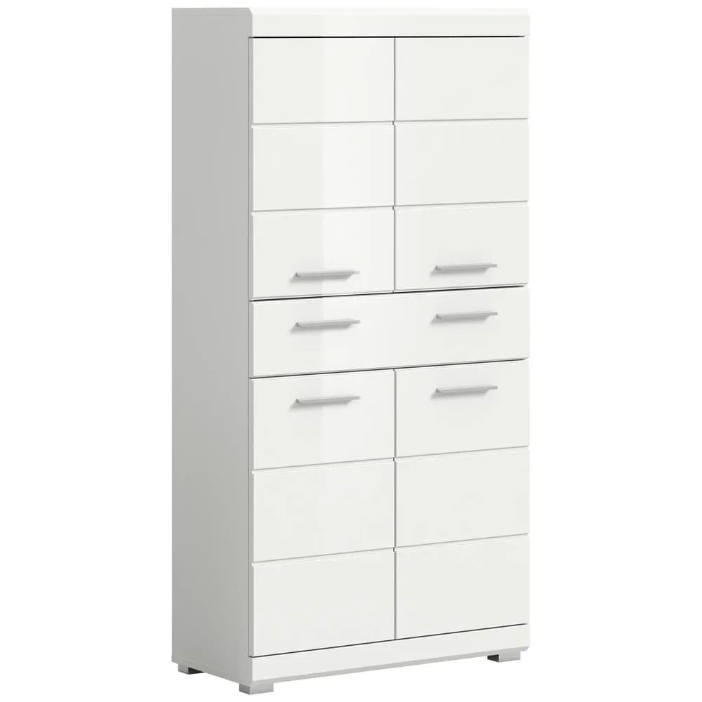 Midischrank SCOUT Weiß Hochglanz ca.74x141x31cm