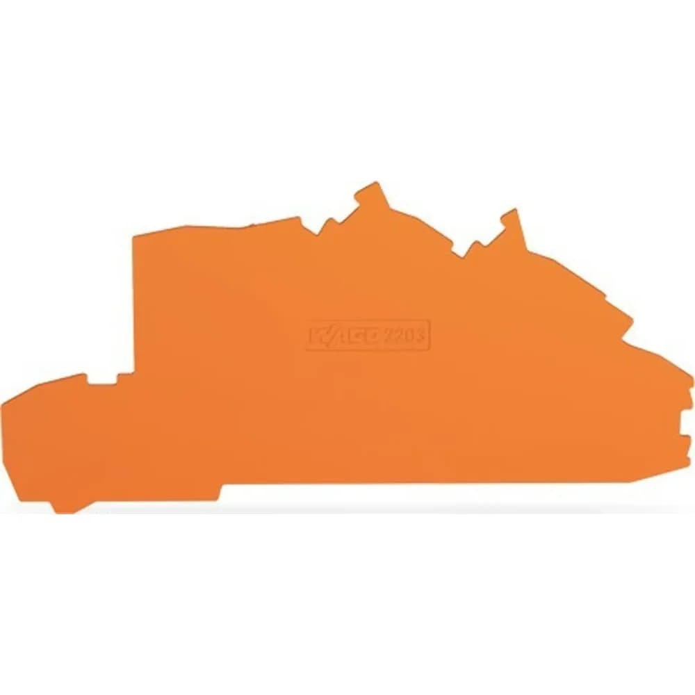 WAGO 2203-7692 Abschlussplatte orange
