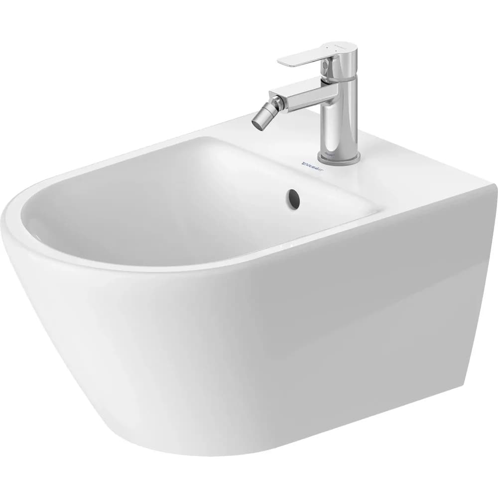 Duravit D-Code Wand-Bidet 27271500002 36x54cm, mit Hahnloch, Überlauf, weiß