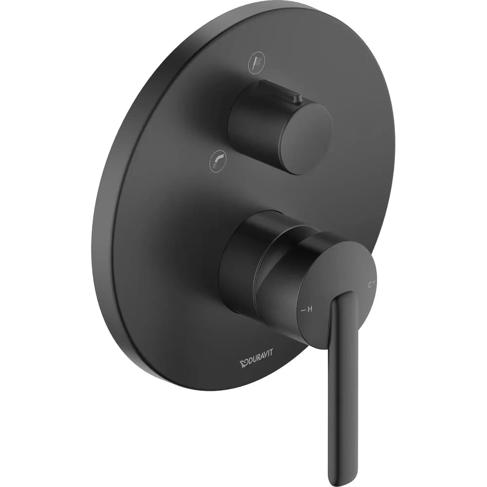 Duravit Balcoon Wannenarmatur , Unterputz Schwarz BA5210012046