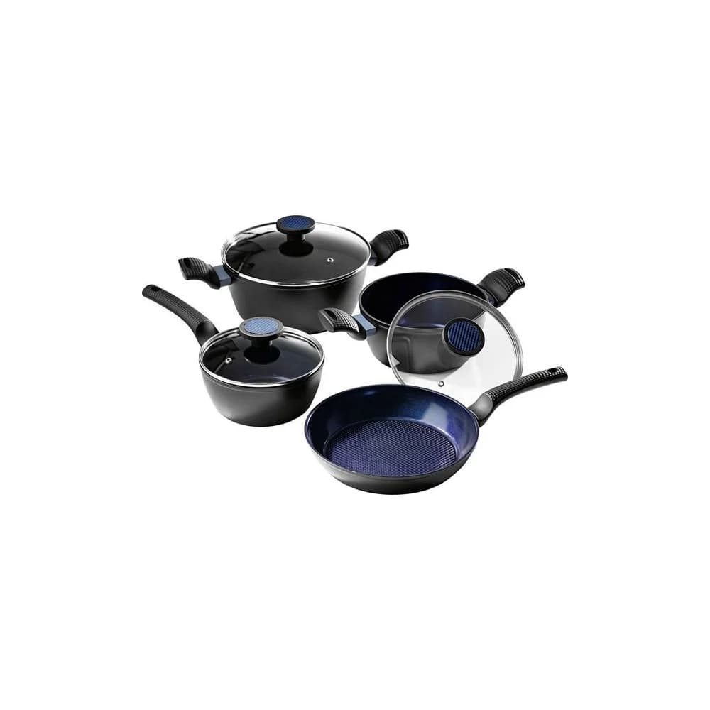 BRATmaxx Topf-Set Kochtopf-Set mit Glasdeckeln 7-tlg 14506