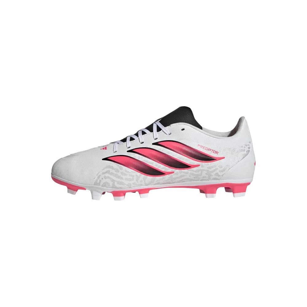 adidas Predator Club Fußballschuh FG/MG White/Solar Turbo/Black - 42