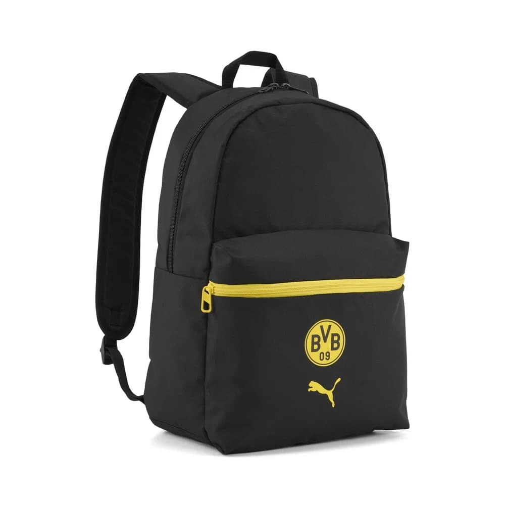 PUMA Unisex Rucksack - BVB ESS Backpack, Logo, eiinfarbig Schwarz / 43x30x14cm