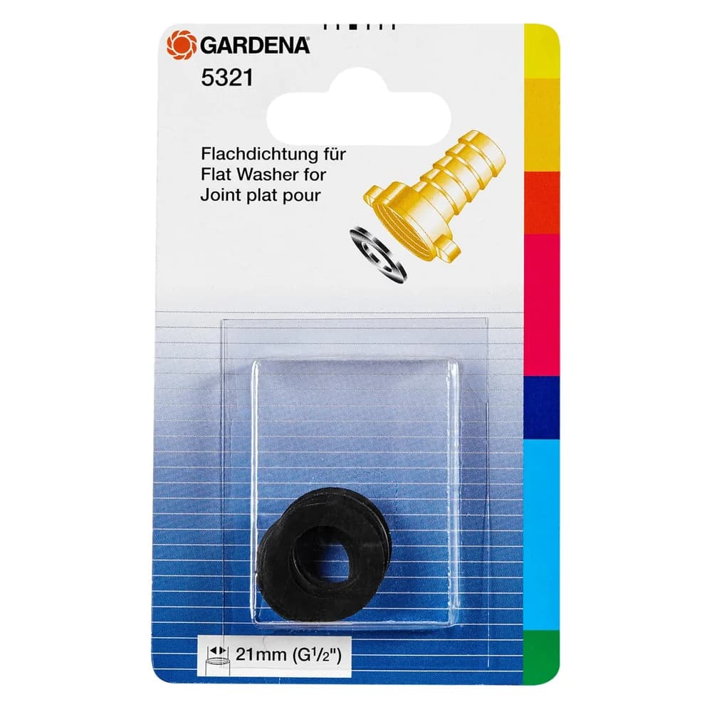 GARDENA Flachdichtung 1/2` (5er Set): Abdichtung Gewindestücke