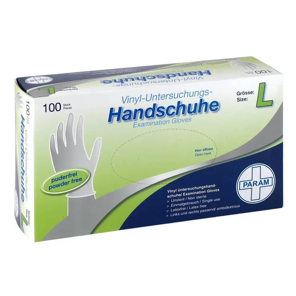Handschuhe Einmal Vinyl puderfrei L