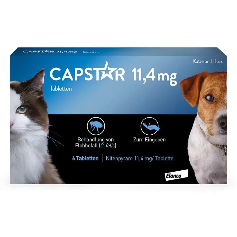 Capstar 11.4mg Katz+Kl Hun 6 ST