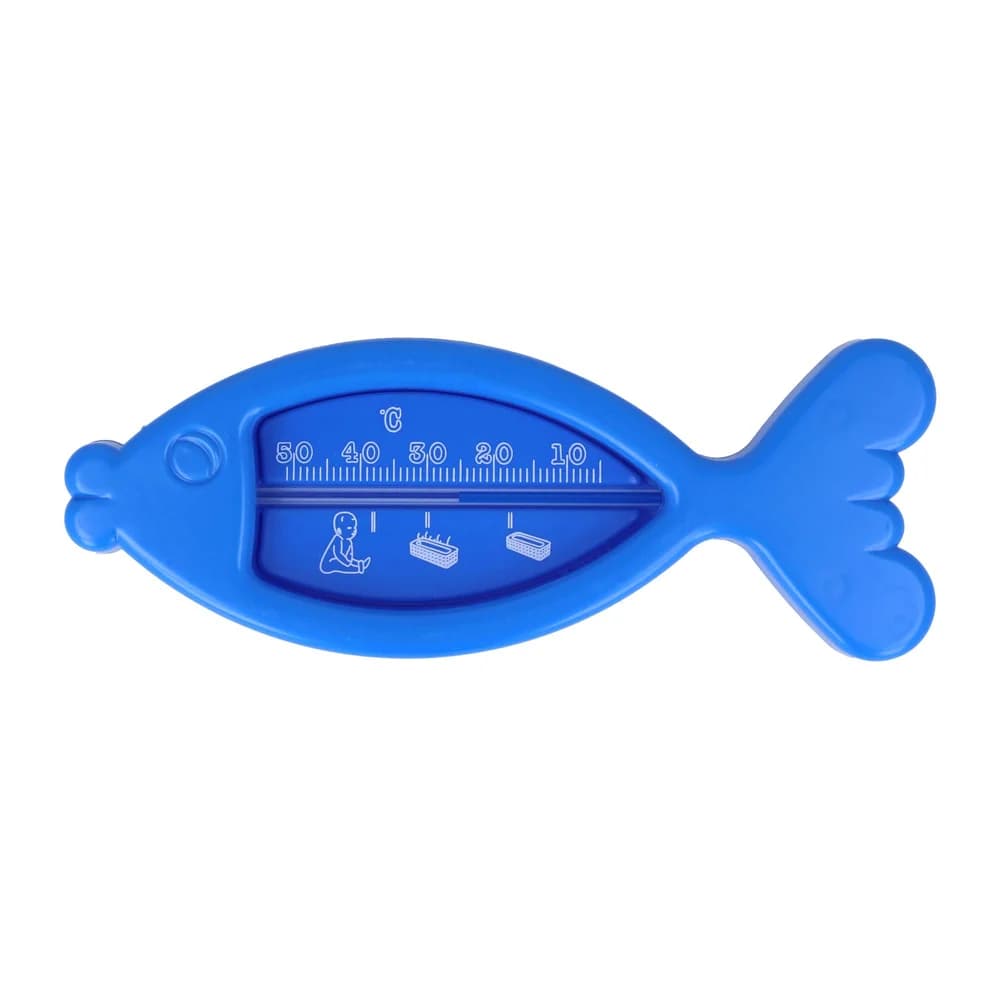 Badethermometer Fisch blau
