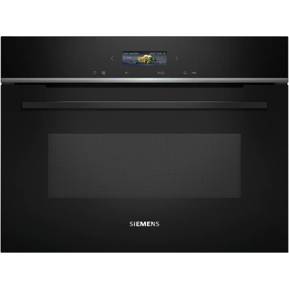 Siemens CE732GXB1, iQ700, Einbau-Mikrowelle, 60 x 45 cm, Schwarz, Edelstahl