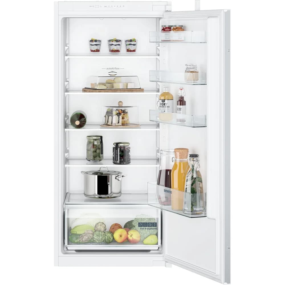 Siemens iQ100 KI41RNSE0 Einbau-Kühlschrank, 122.5 x 56 cm, Schleppscharnier