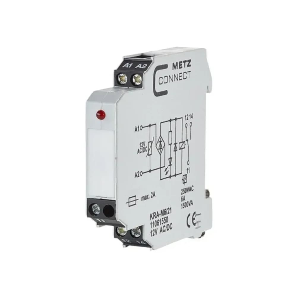 Metz Connect Koppelbaustein KRA-M6/21 12AC/DC