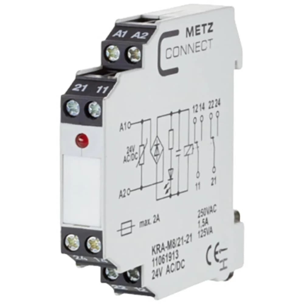Metz Connect Koppelbaustein KRA-M8/21-21 24AC/DC