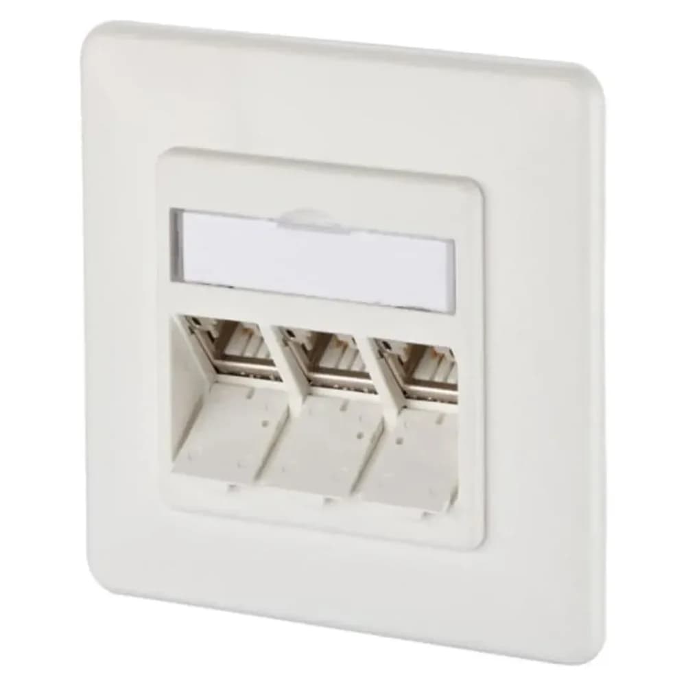 Metz Connect Anschlussdose, Cat.6A TN E-DATmod-3UP-rws