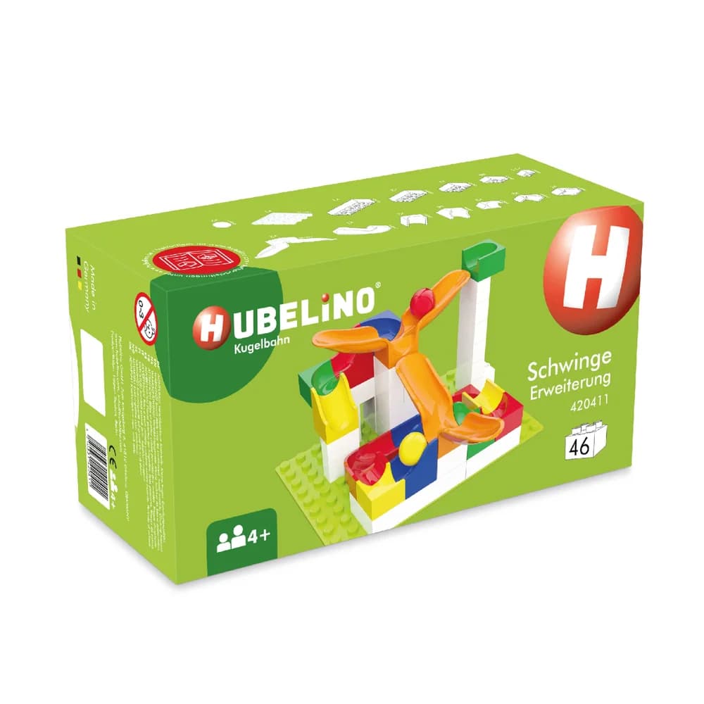 Hubelino Kugelbahn 420411 Schwinge Ergänzung, 46 teilig