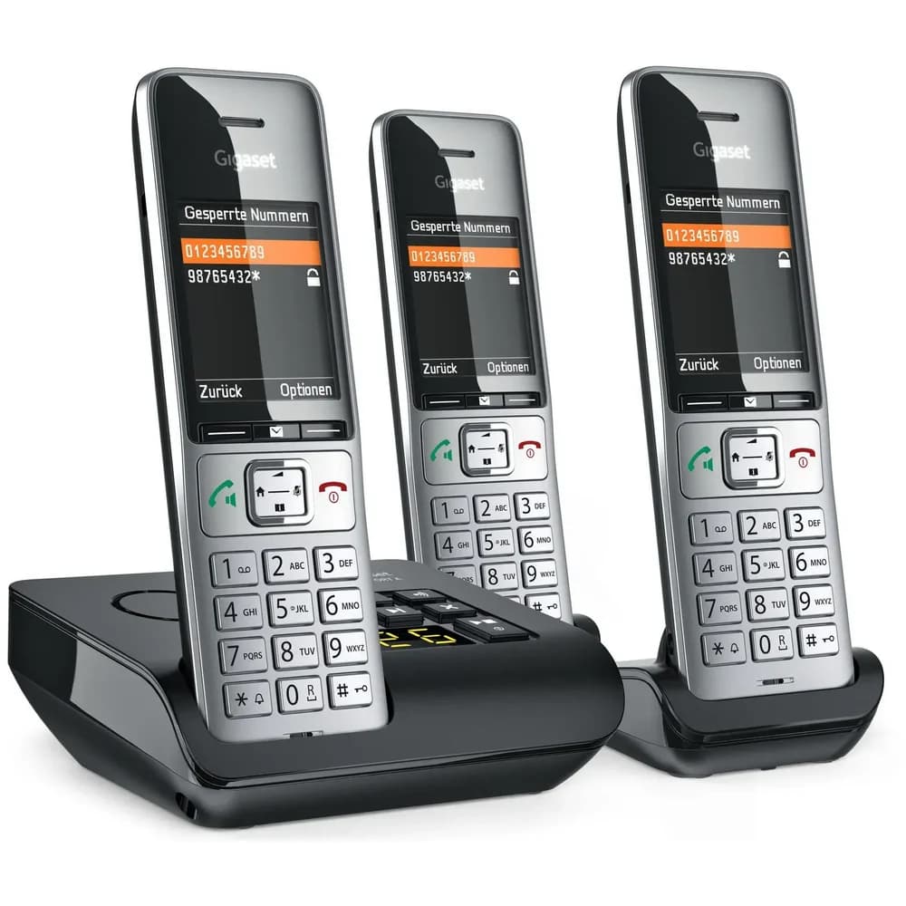 Gigaset COMFORT 500A trio silver-black