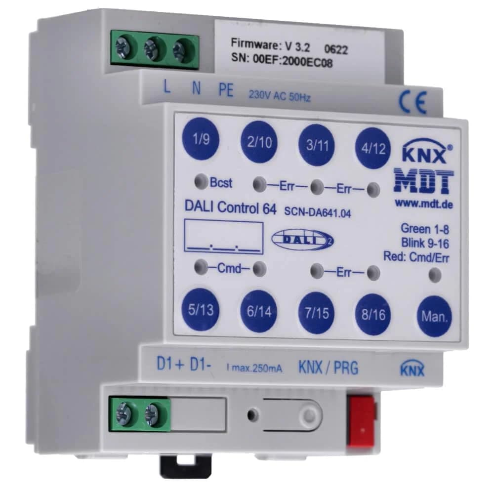 MDT DALI Control 64 Gateway, 4TE, REG, 1 Stk.