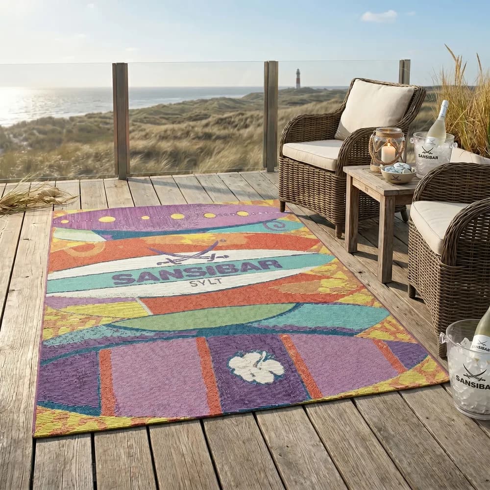 Sansibar In- & Outdoorteppich Rantum Beach SA-020 multicolor 160 x 230 cm