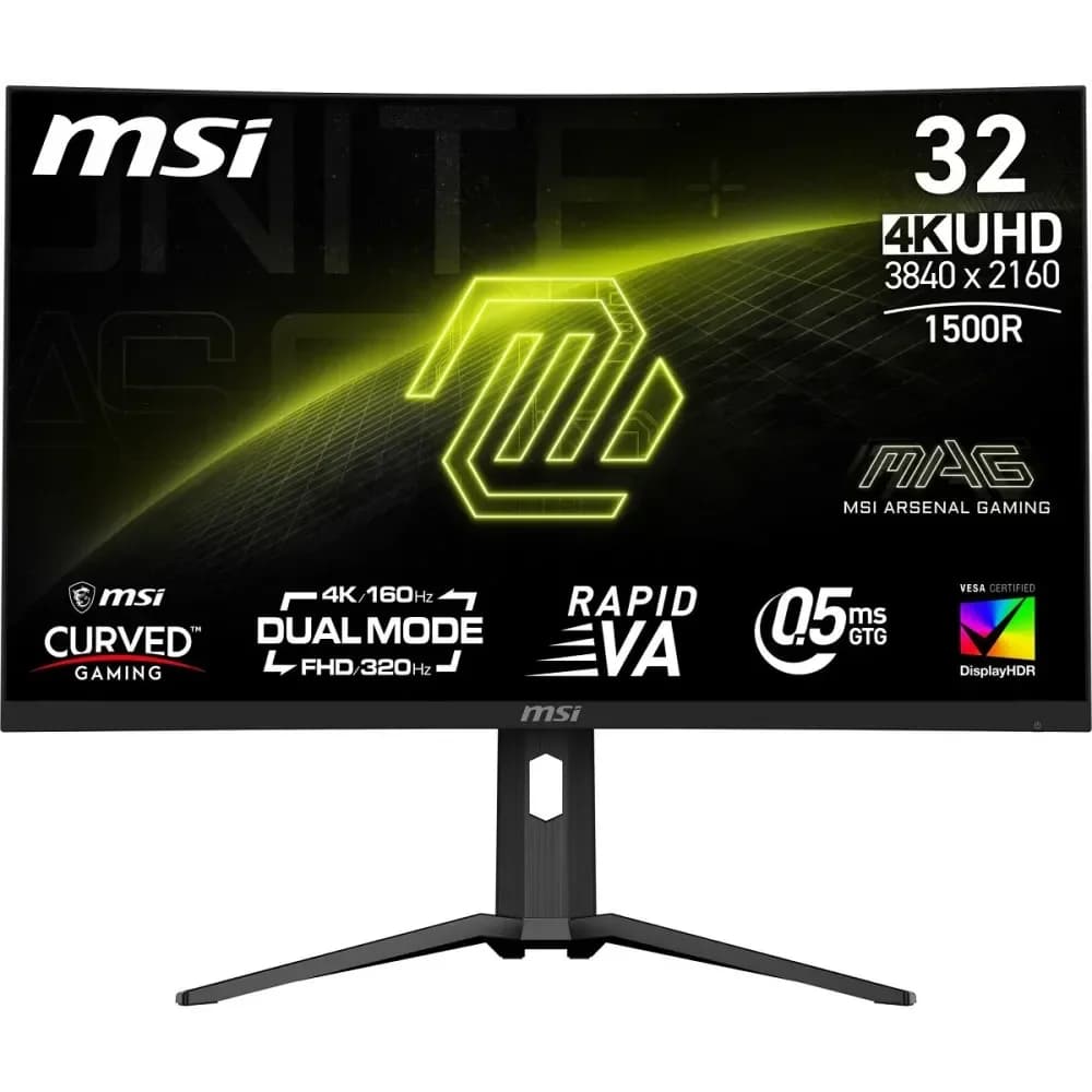 MSI MAG 321CUPDFDE (3840 x 2160 Pixel, 31.50"), Monitor, Schwarz