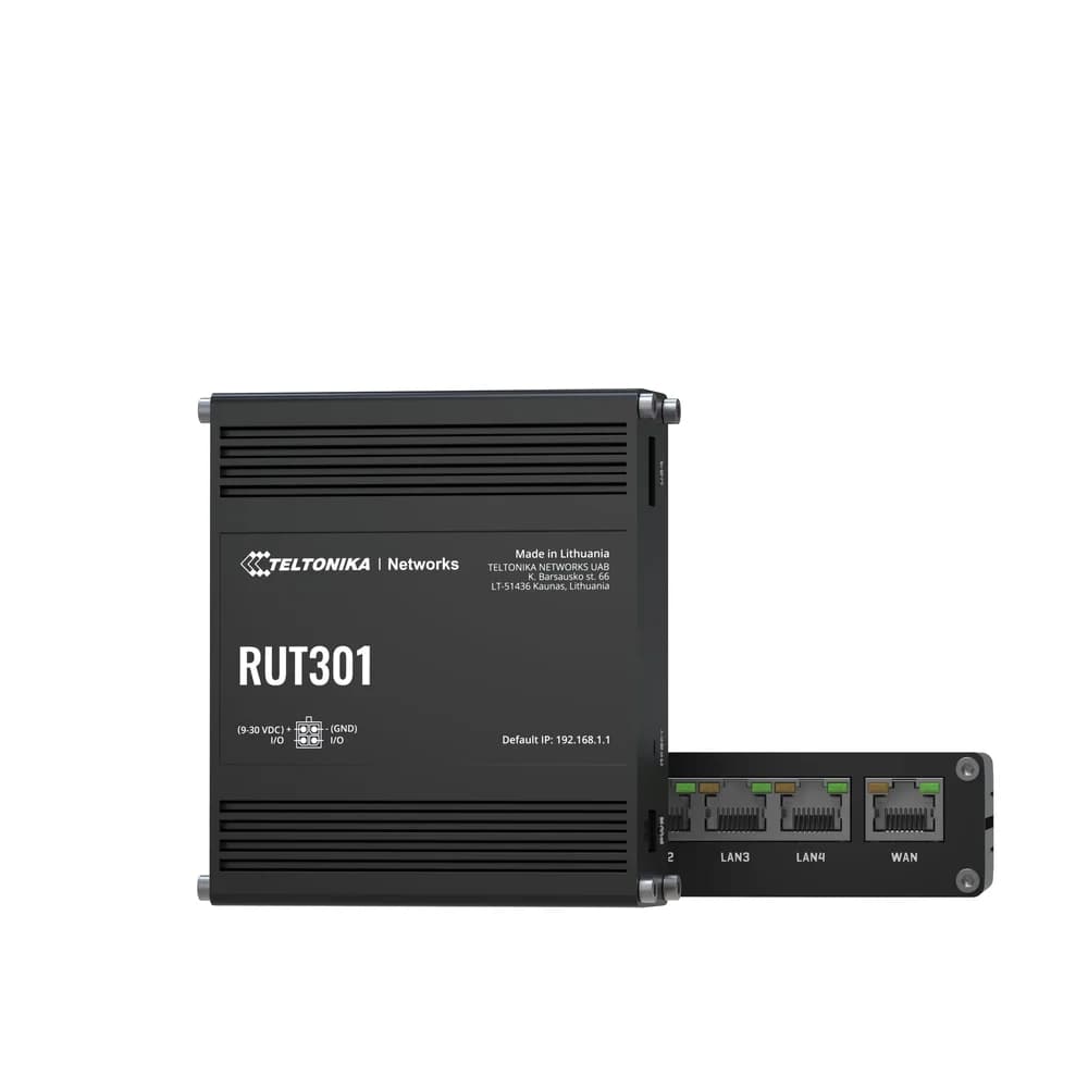 TELTONIKA RUT301 Ethernet Router - Schwarz