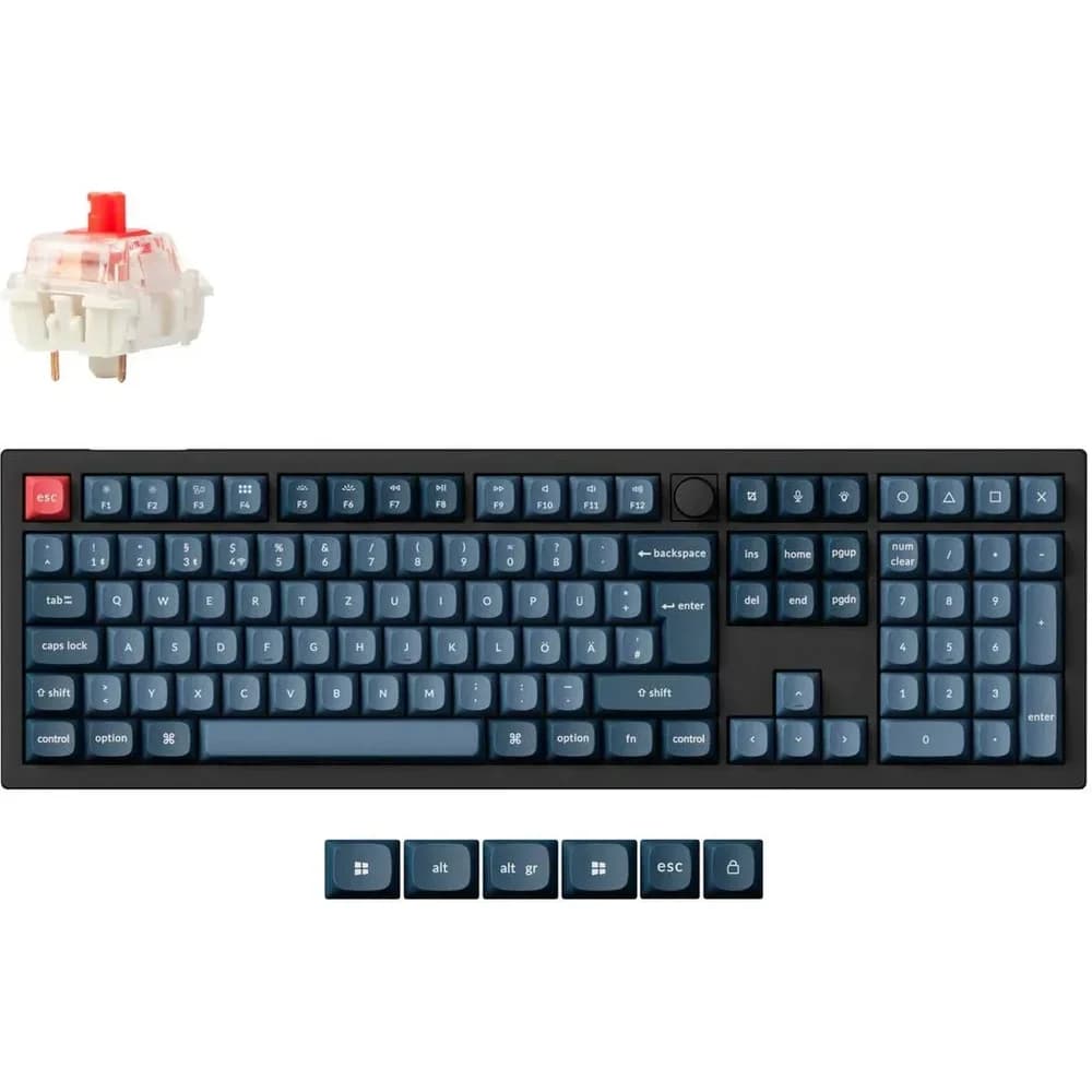 Keychron V6 Max QMK/VIA Wireless Custom Mechanical Keyboard German Layout