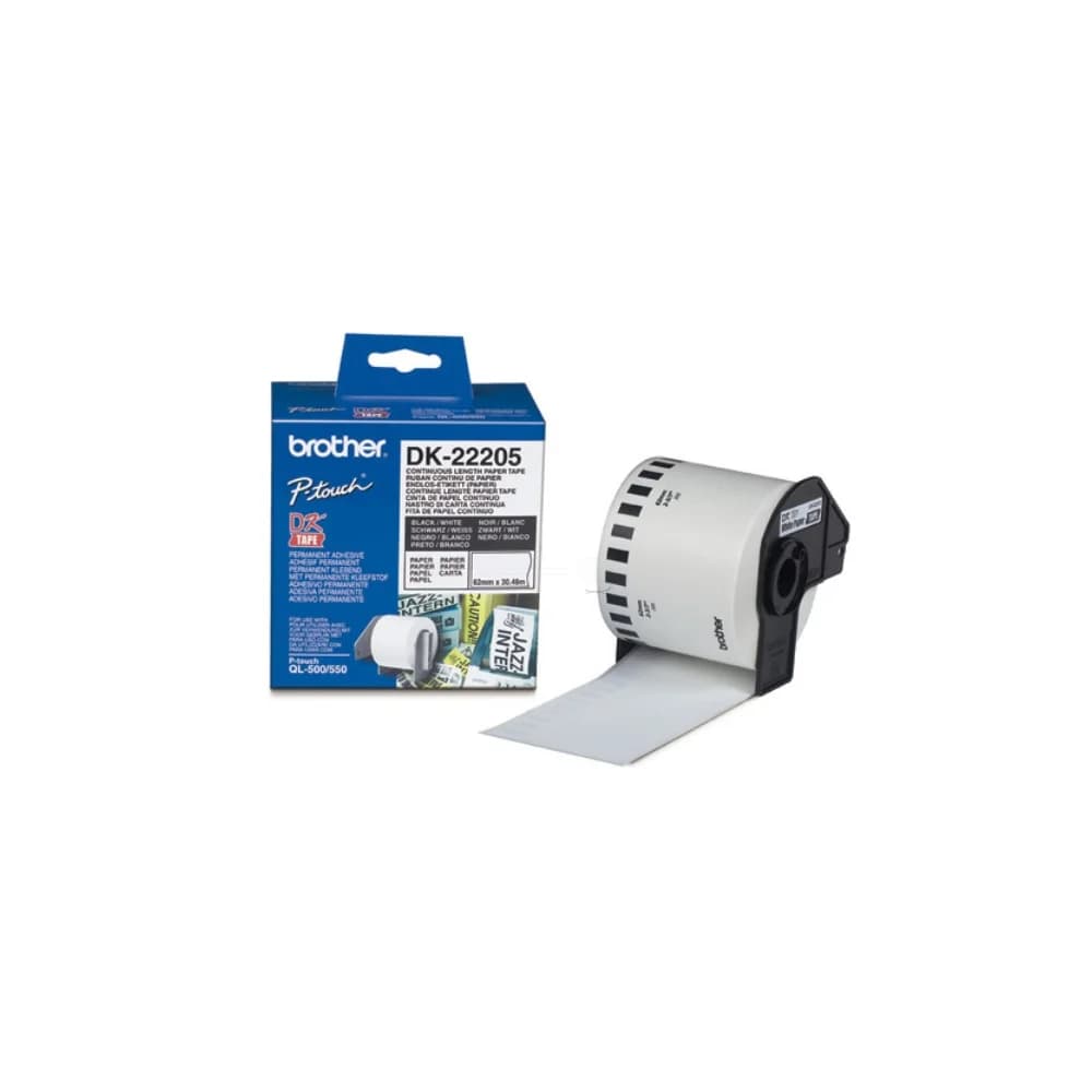 BROTHER Etiketten DK-22205 62mm weiß