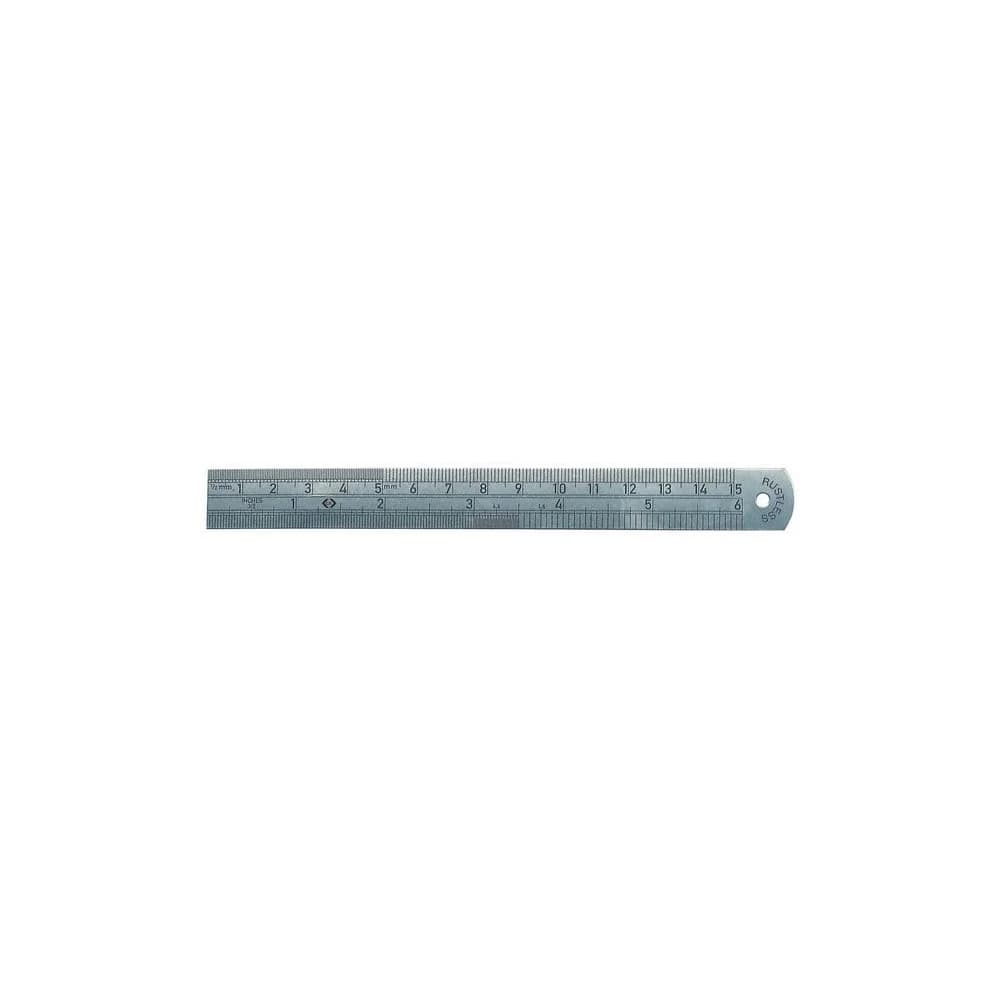 Stahllineal, metrisch/Zoll, 150 mm