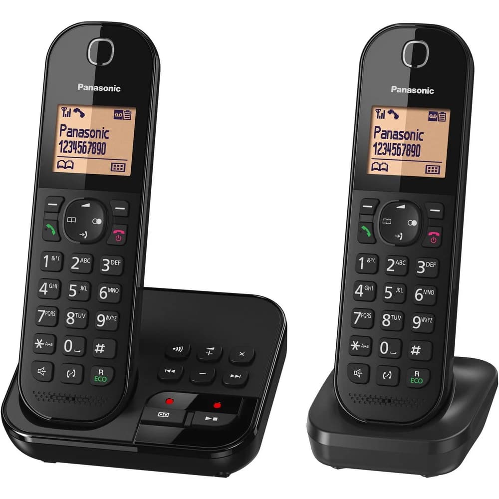 Panasonic Schnurlostelefon KX-TGC422GB schwarz Duo