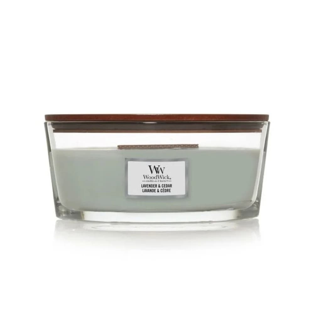 Woodwick Lavender & Cedar Duftkerze mit holzdocht (hearthwick) 453.6 g