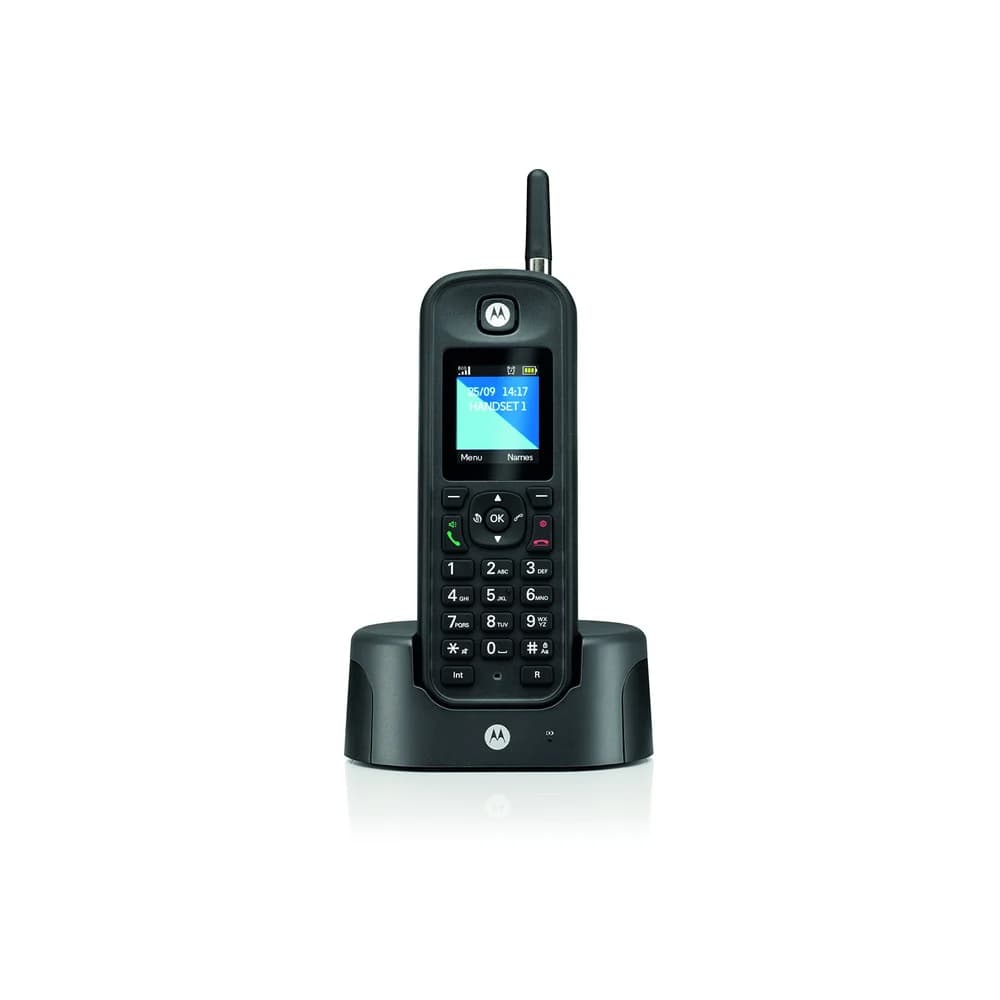 Motorola O201 DECT-Telefon Anrufer-Identifikation Schwarz