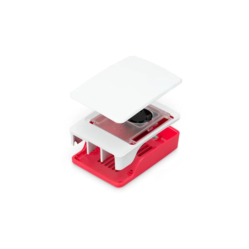 Pi 5 Case - Red/White - Gehäuse - Pi - Weiß