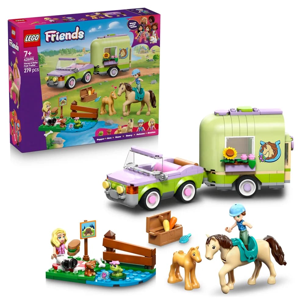 LEGO® Pferd und Fohlen mit Pferdeanhänger - 42695