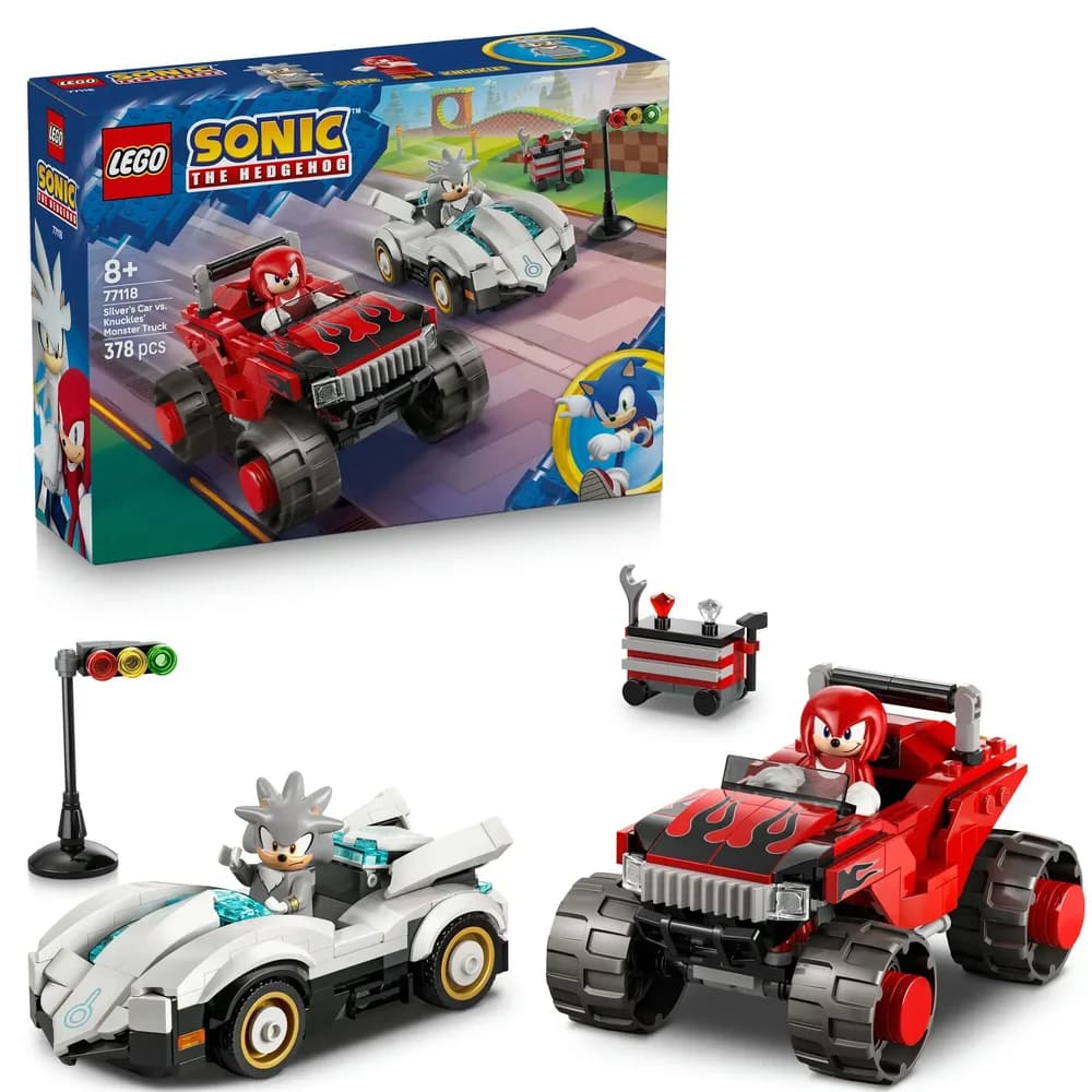 Sonic 77118 Silvers Auto vs. Knuckles' Monstertruck