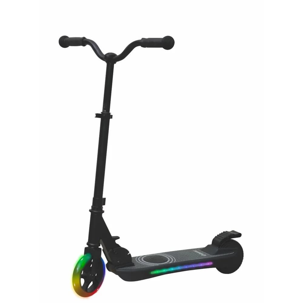 DENVER SCK-5500 Kinder Tretroller mit Elektromotor, E-Scooter (5 Zoll, Schwarz)