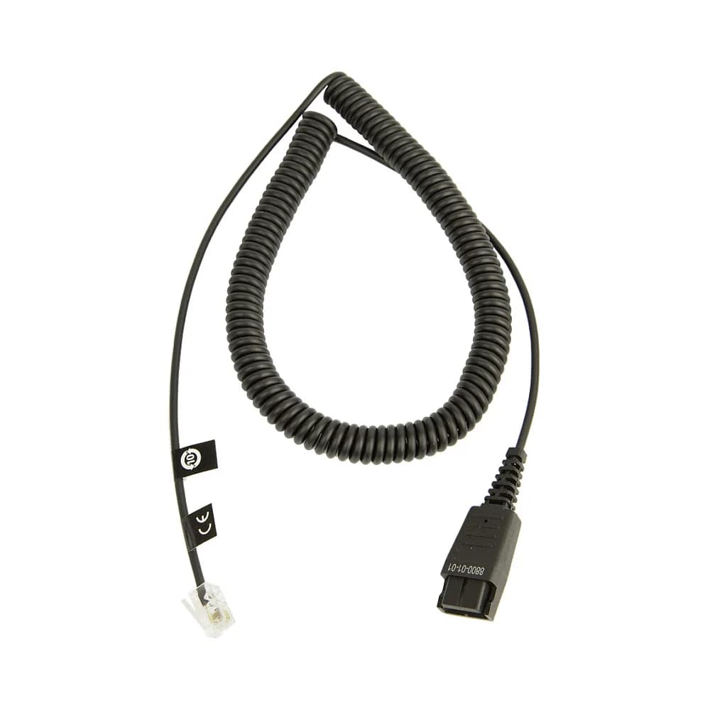 Jabra Anschlusskabel QD auf RJ10, spiral 0,5 - 2m
