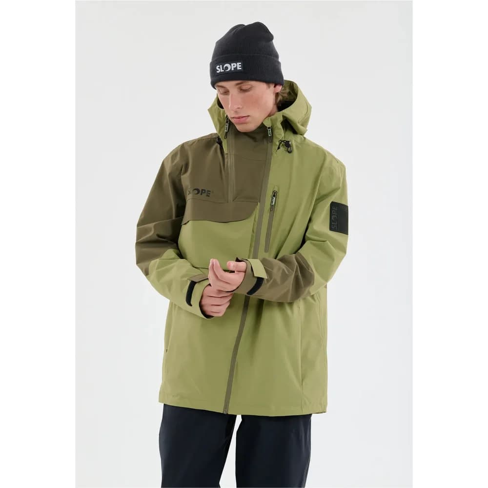 SLOPE Zuko Jacket W-PRO 15000 Herren Ski- Wintersportjacke grün - XS
