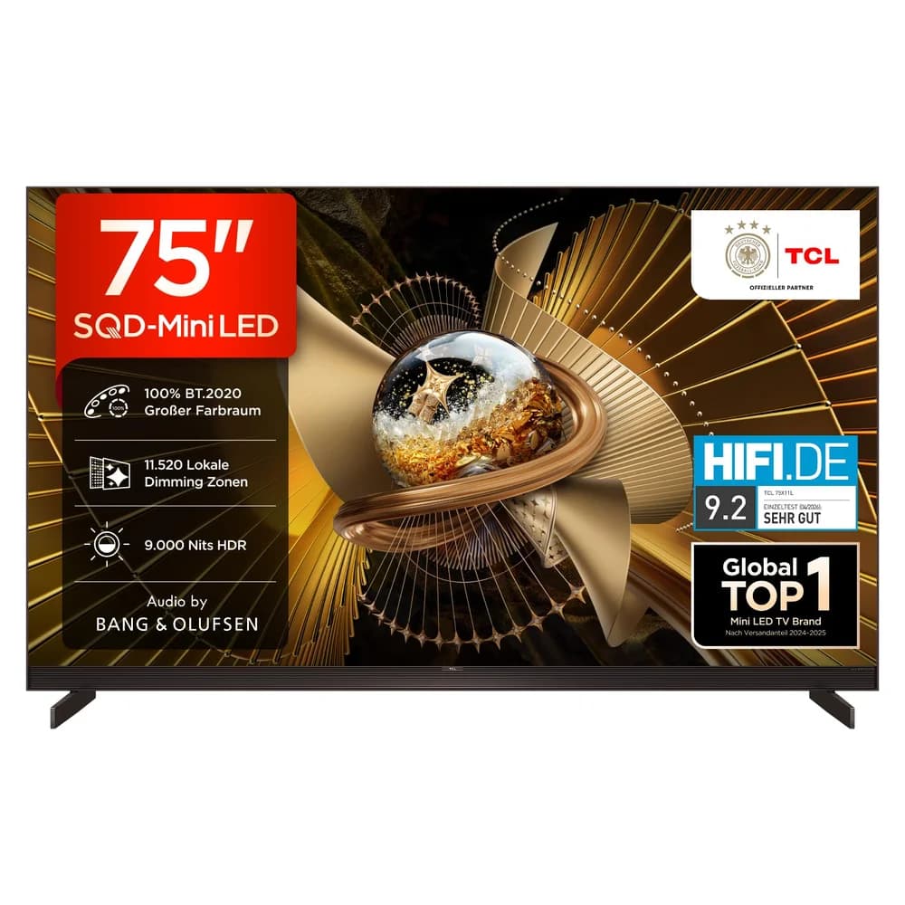 TCL 75X11L SQD-Mini LED TV (Flat, 75 Zoll / 190,5 cm, HDR 4K, SMART TV)
