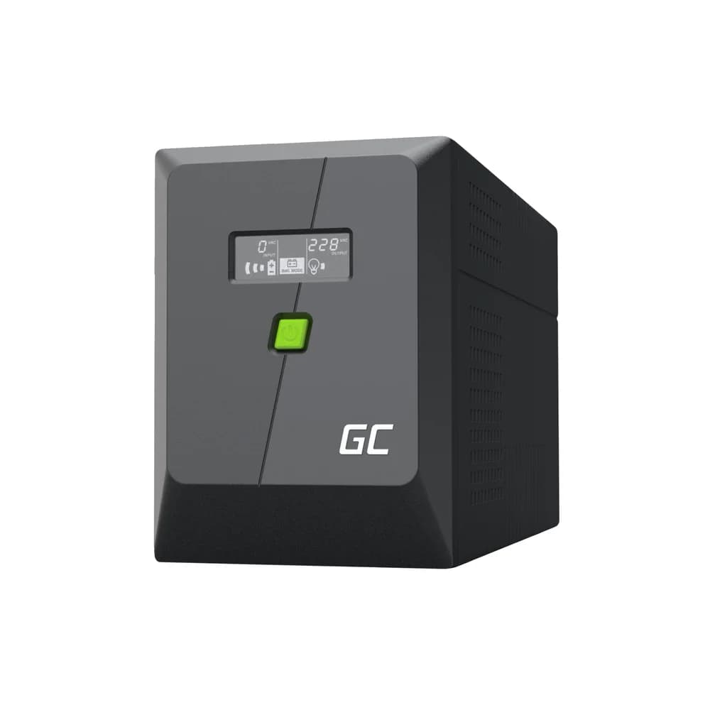 Green Cell USV-Anlage Notstromversorgung Greencell 1500VA 900W PowerProof GC-UPSLM900, LC-Display