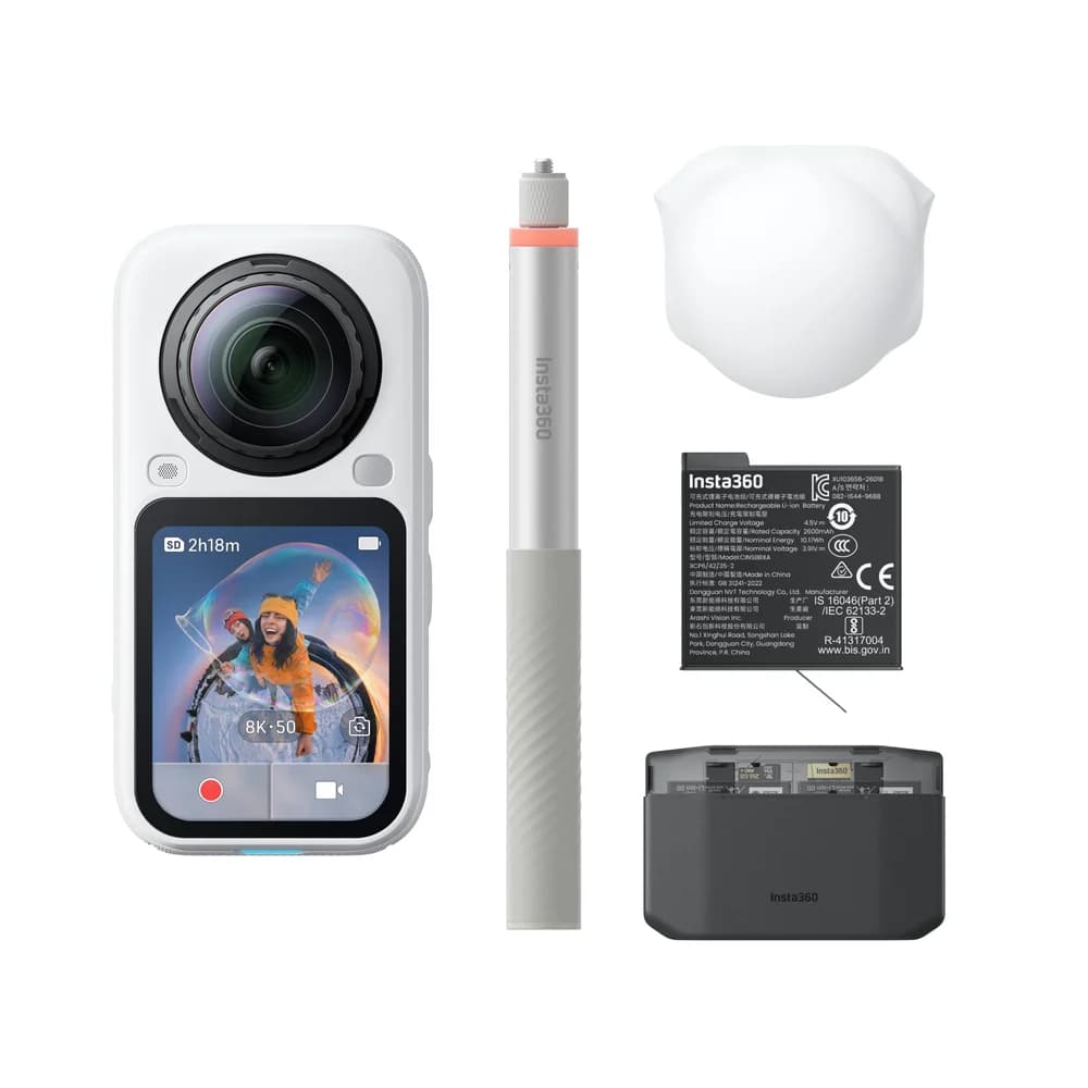 INSTA360 X6 Essentials Bundle Artic weiss