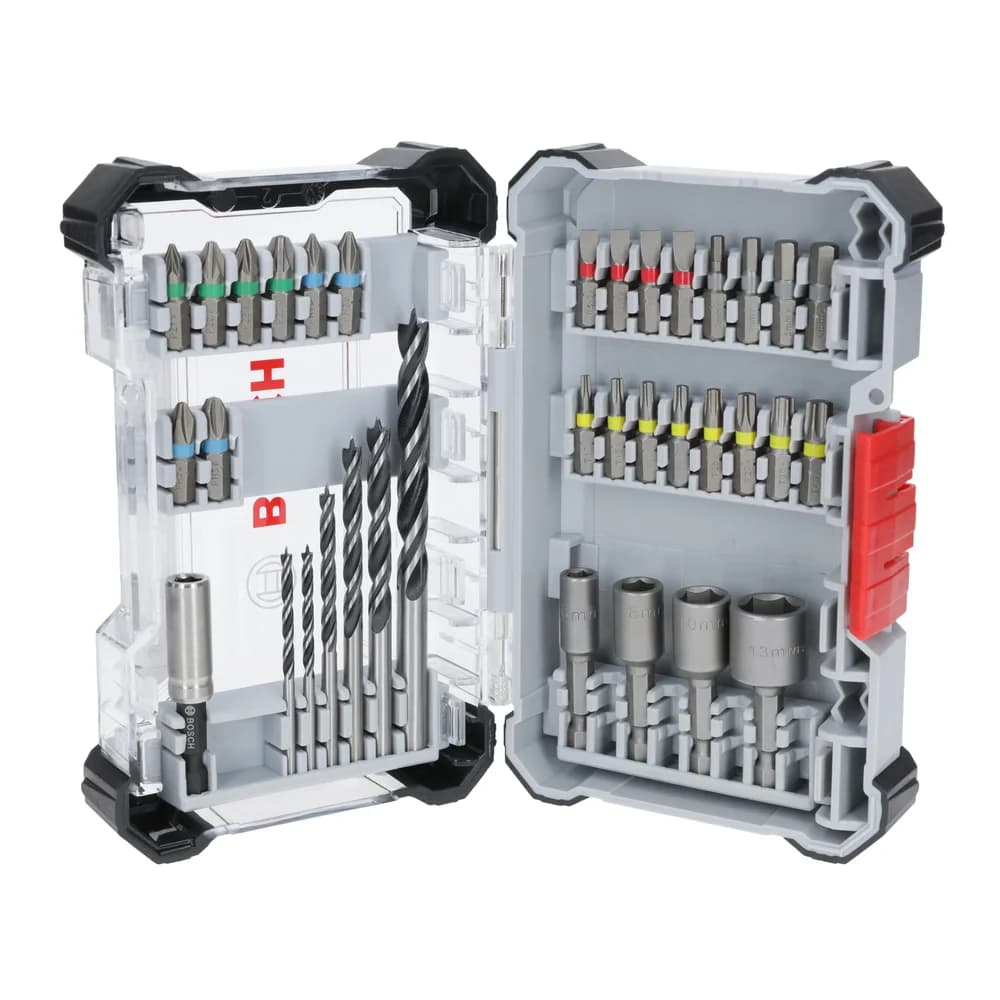 BOSCH Bohrer- und Bit-Set Extra Hard and PRO Wood 35-teilig