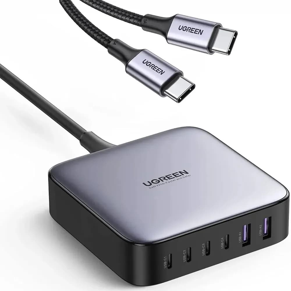 Nexode GaN 200W - 6 x USB ports